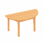 Multipurpose Table - Semi Circle D100cm