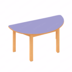 Multipurpose Table - Semi Circle D100cm - Image 12