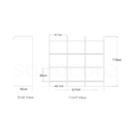 Cubby Unit 3x3 - Bav Beech - Image 2