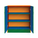 Cabinet Low Height - 3 Shelf with Shutter - Colour Burst - Image 2