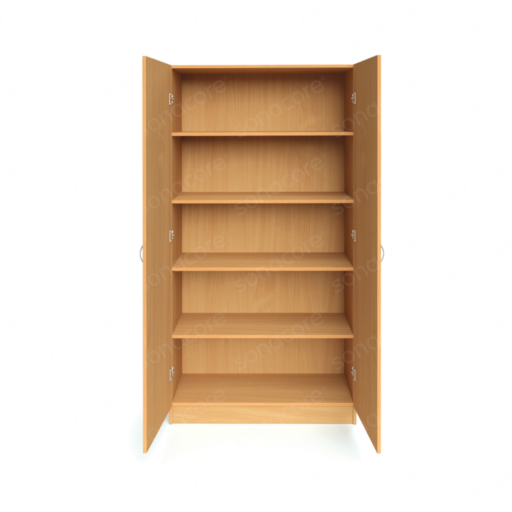 Cabinet Tall - 5 Shelf with Shutter - Bav Beech - Image 2