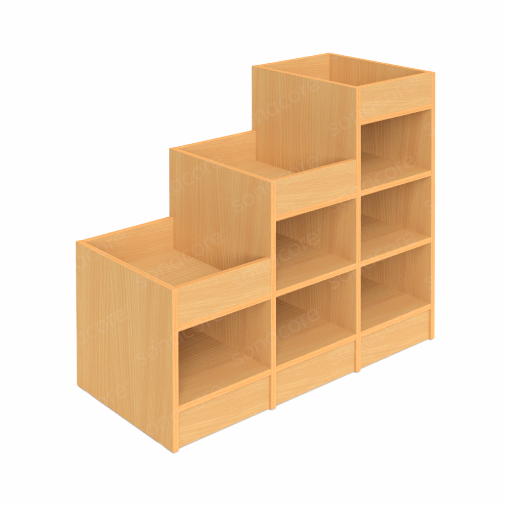 Storage Unit - 3 Steps - L - Bav Beech