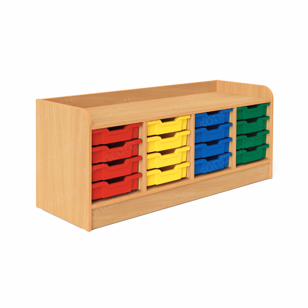 Tray Unit - 4x4 - with 16 F1 Gratnells Trays