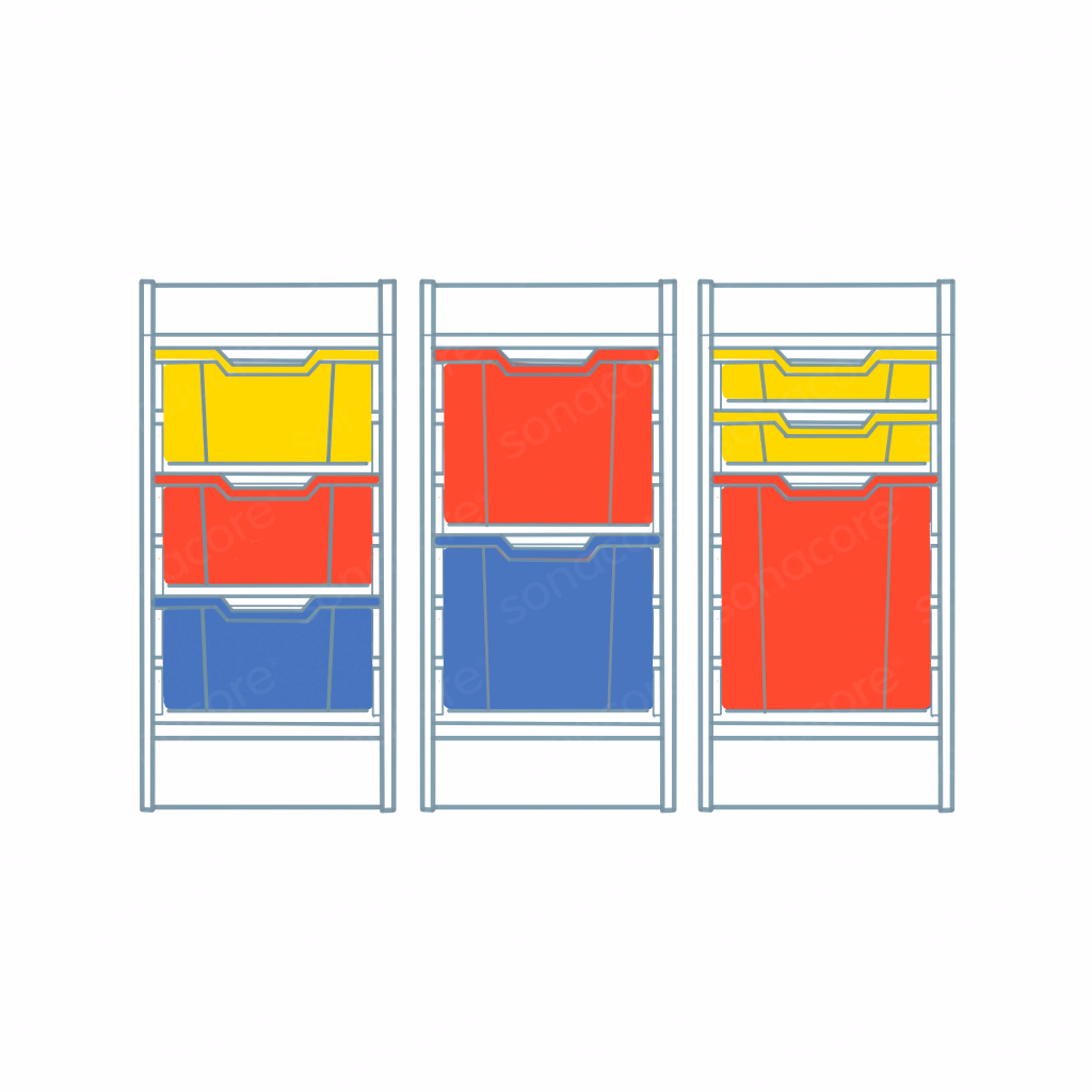 Tray Unit - 6x1 - with 6 F1 Gratnells Trays - Image 2