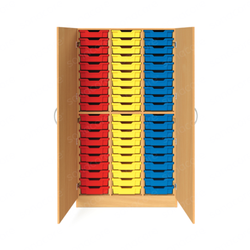 Tray Unit - 20x3 - with Shutter - with 60 Gratnells F1 Trays - Image 2